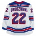 Jonny Brodzinski New York Rangers Fanatics Authentic Game-Used #22 White Set 1 Jersey from the 2025-26 NHL Season