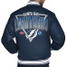 Рубашка Tampa Bay Lightning Starter Blue Triangle Satin Varsity Jacket