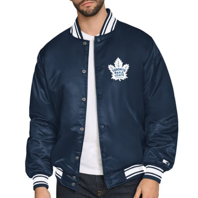 Рубашка Toronto Maple Leafs Starter Triangle Satin Varsity Jacket - Blue