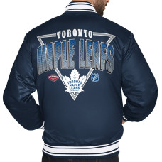 Рубашка Toronto Maple Leafs Starter Triangle Satin Varsity Jacket - Blue