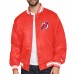 New Jersey Devils Starter Red Triangle Satin Varsity Full-Snap Jacket