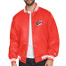 Куртка Carolina Hurricanes Starter Red Triangle Satin Varsity Full-Snap Куртка Carolina Hurricanes Starter Red Triangle Satin Varsity Full-Snap
