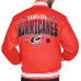 Куртка Carolina Hurricanes Starter Red Triangle Satin Varsity Full-Snap
