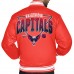 Washington Capitals Starter Red Triangle Satin Varsity Full-Snap Jacket