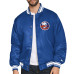 New York Islanders Starter Royal Triangle Satin Varsity Full-Snap Jacket