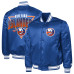 New York Islanders Starter Royal Triangle Satin Varsity Full-Snap Jacket