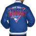 Рубашка New York Rangers Starter Blue Triangle Satin Varsity Jacket
