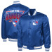 Рубашка New York Rangers Starter Blue Triangle Satin Varsity Jacket
