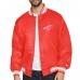 Detroit Red Wings Starter Red Triangle Satin Varsity Full-Snap Jacket