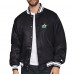 Dallas Stars Starter Black Triangle Satin Varsity Full-Snap Jacket