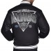 Los Angeles Kings Starter Black Triangle Satin Varsity Full-Snap Jacket