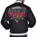 Minnesota Wild Starter Black Triangle Satin Varsity Full-Snap Jacket