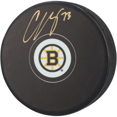 Шайба Charlie McAvoy Boston Bruins Autographed Fanatics Authentic - Signed in Gold