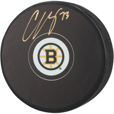 Шайба Charlie McAvoy Boston Bruins Autographed Fanatics Authentic - Signed in Gold
