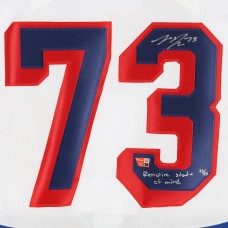 Игровая джерси Matt Rempe New York Rangers Autographed Fanatics Authentic White Fanatics Premium with Rempire State/Mind Inscription - Limited Edition #25/25