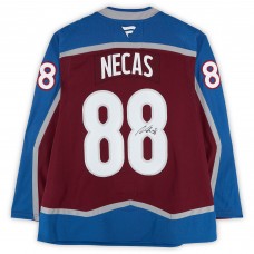 Martin Necas Colorado Avalanche Autographed Fanatics Authentic Burgundy Fanatics Premium Jersey