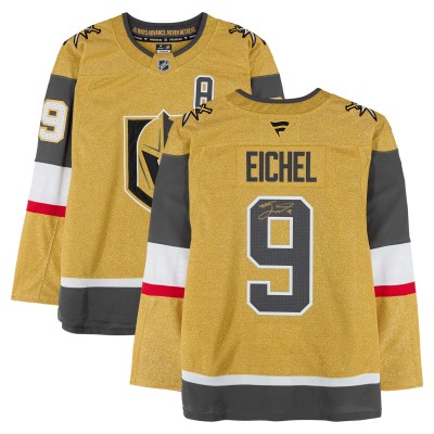 Jack Eichel Vegas Golden Knights Autographed Fanatics Authentic Gold Fanatics Premium Jersey