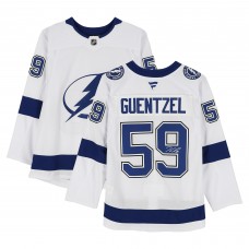Jake Guentzel Tampa Bay Lightning Autographed Fanatics Authentic White Fanatics Premium Jersey