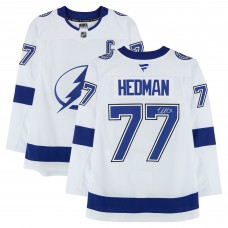 Victor Hedman Tampa Bay Lightning Autographed Fanatics Authentic White Fanatics Premium Jersey