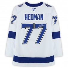 Victor Hedman Tampa Bay Lightning Autographed Fanatics Authentic White Fanatics Premium Jersey