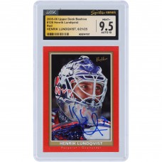 Henrik Lundqvist New York Rangers Autographed 2005-06 Upper Deck Beehive Red #126 CGC Fanatics Witnessed Authenticated 9.5/10 Rookie Card