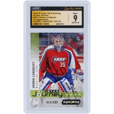 Henrik Lundqvist New York Rangers Autographed 2019-20 Upper Deck Synergy All-Star Journey #AP-3 #/999 CGC Fanatics Witnessed Authenticated 9/10 Card