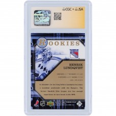 Henrik Lundqvist New York Rangers Autographed 2005-06 Upper Deck Power Play Rookies #148 CGC Fanatics Witnessed Authenticated 9/10 Rookie Card