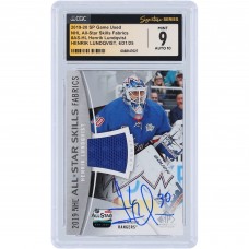 Henrik Lundqvist New York Rangers Autographed 2019-20 Upper Deck SP Game Used All-Star Skills GU Relic #AS-HL CGC Fanatics Witnessed Authenticated 9/10 Card