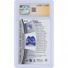 Henrik Lundqvist New York Rangers Autographed 2019-20 Upper Deck SP Game Used All-Star Skills GU Relic #AS-HL CGC Fanatics Witnessed Authenticated 9.5/10 Card
