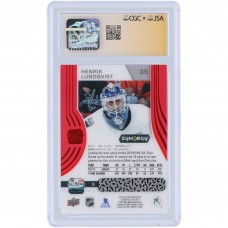 Henrik Lundqvist New York Rangers Autographed 2019-20 Upper Deck Synergy Red #35 CGC Fanatics Witnessed Authenticated 9.5/10 Card