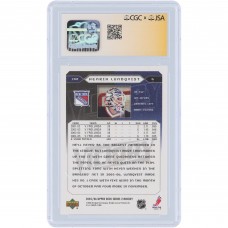 Henrik Lundqvist New York Rangers Autographed 2005-06 Upper Deck Victory Rookies #288 CGC Fanatics Witnessed Authenticated 9/10 Rookie Card