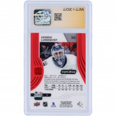 Henrik Lundqvist New York Rangers Autographed 2019-20 Upper Deck Synergy Red #35 CGC Fanatics Witnessed Authenticated 10/10 Card