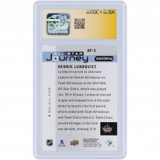 Henrik Lundqvist New York Rangers Autographed 2019-20 Upper Deck Synergy All-Star Journey #AP-3 #/899 CGC Fanatics Witnessed Authenticated 9/10 Card