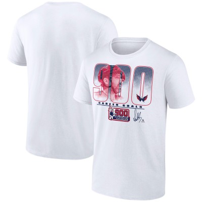 Футболка Washington Capitals Alexander Ovechkin White 900th Career Goal