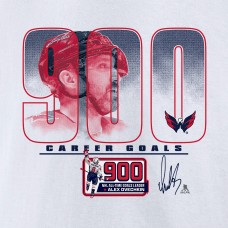 Футболка Washington Capitals Alexander Ovechkin White 900th Career Goal