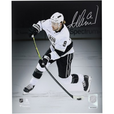 Adrian Kempe Los Angeles Kings Autographed Fanatics Authentic 8 x 10 White Jersey Shooting Spotlight Photograph