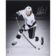 Adrian Kempe Los Angeles Kings Autographed Fanatics Authentic 16 x 20 White Jersey Shooting Spotlight Photograph