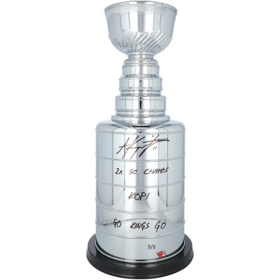 Anze Kopitar Los Angeles Kings Autographed Fanatics Authentic 2 Replica Stanley Cup with Multiple Inscriptions - Limited Edition of 5