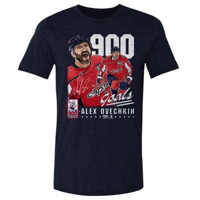 Футболка Washington Capitals Alexander Ovechkin 500 Level Navy 900th Career Goal Tri-Blend