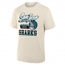 San Jose Sharks Cream Alternate Legacy T-Shirt San Jose Sharks Cream Alternate Legacy T-Shirt
