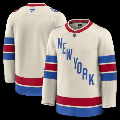 New York Rangers Fanatics Beige 2026 NHL Winter Classic Premium Jersey