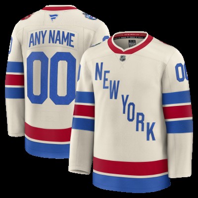 Именная джерси New York Rangers Fanatics Beige 2026 NHL Winter Classic Premium