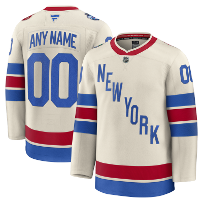 Именная джерси New York Rangers Fanatics Beige 2026 NHL Winter Classic Premium