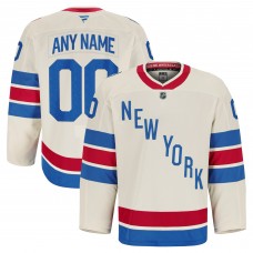 New York Rangers Fanatics Beige 2026 NHL Winter Classic Authentic Pro Custom Jersey