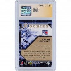 Henrik Lundqvist New York Rangers Autographed 2005-06 Upper Deck Power Play Rookies #148 CGC Fanatics Witnessed Authenticated Auto 10 Rookie Card