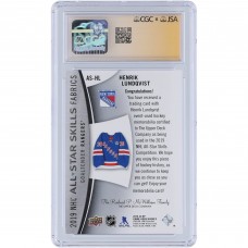 Henrik Lundqvist New York Rangers Autographed 2019-20 Upper Deck SP Game Used All-Star Skills GU Relic #AS-HL CGC Fanatics Witnessed Authenticated Auto 10 Card
