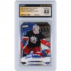 Henrik Lundqvist New York Rangers Autographed 2005-06 Upper Deck Victory Rookies #288 CGC Fanatics Witnessed Authenticated Auto 10 Rookie Card