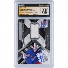 Henrik Lundqvist New York Rangers Autographed 2018-19 Upper Deck SPx Extravagant Materials Relic #EX-HL CGC Fanatics Witnessed Authenticated Auto 10 Card