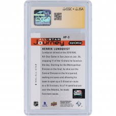 Henrik Lundqvist New York Rangers Autographed 2019-20 Upper Deck Synergy All Star Journey #AP-3 #/799 CGC Fanatics Witnessed Authenticated Auto 10 Card
