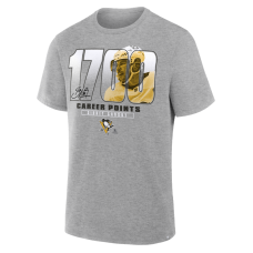 Pittsburgh Penguins Sidney Crosby Gray Legacy Milestone T-Shirt